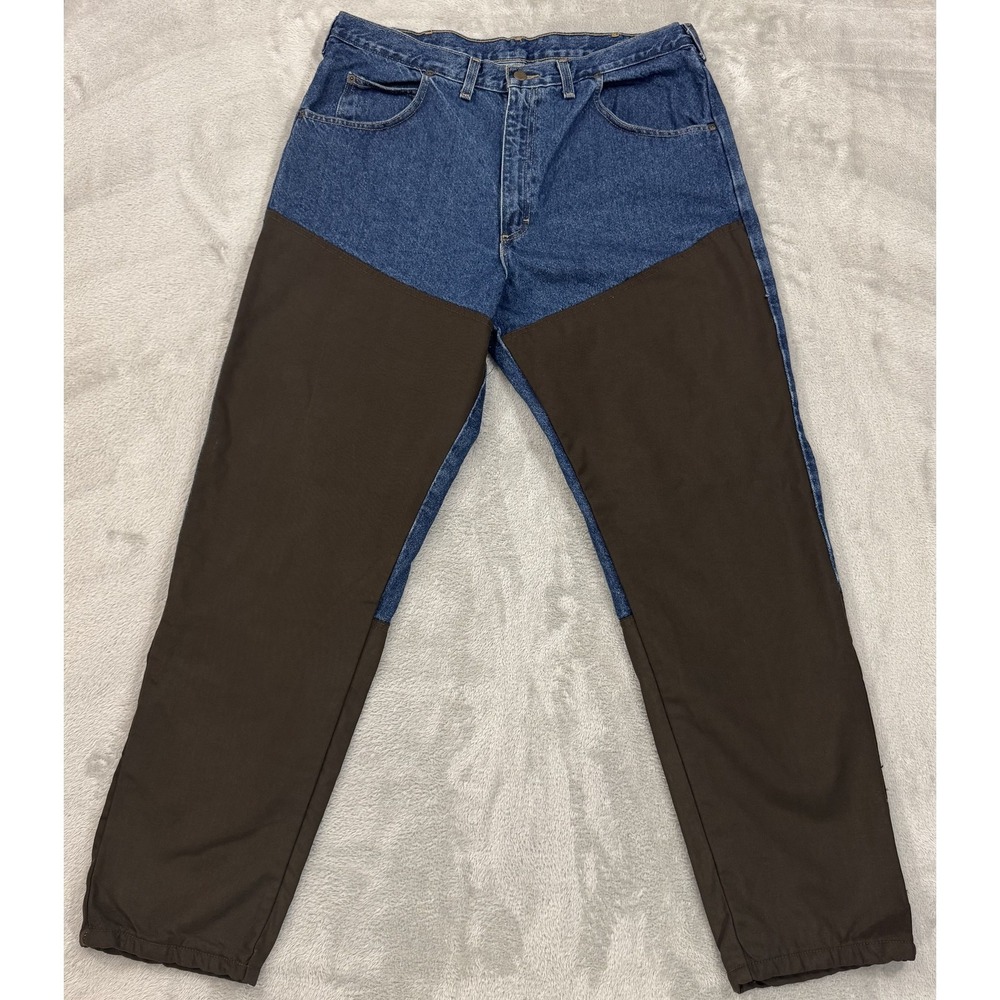 Wrangler Jeans Mens‎ 38x32 Brush Gaurd Wear Upland Hunting Cordura Relaxed Denim
